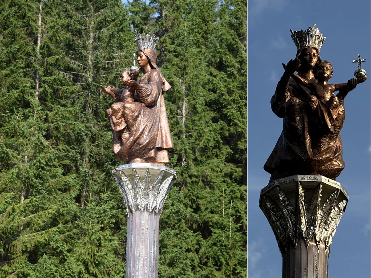 Kolumna Maryi Królowej Gór w czeskich Karkonoszach
