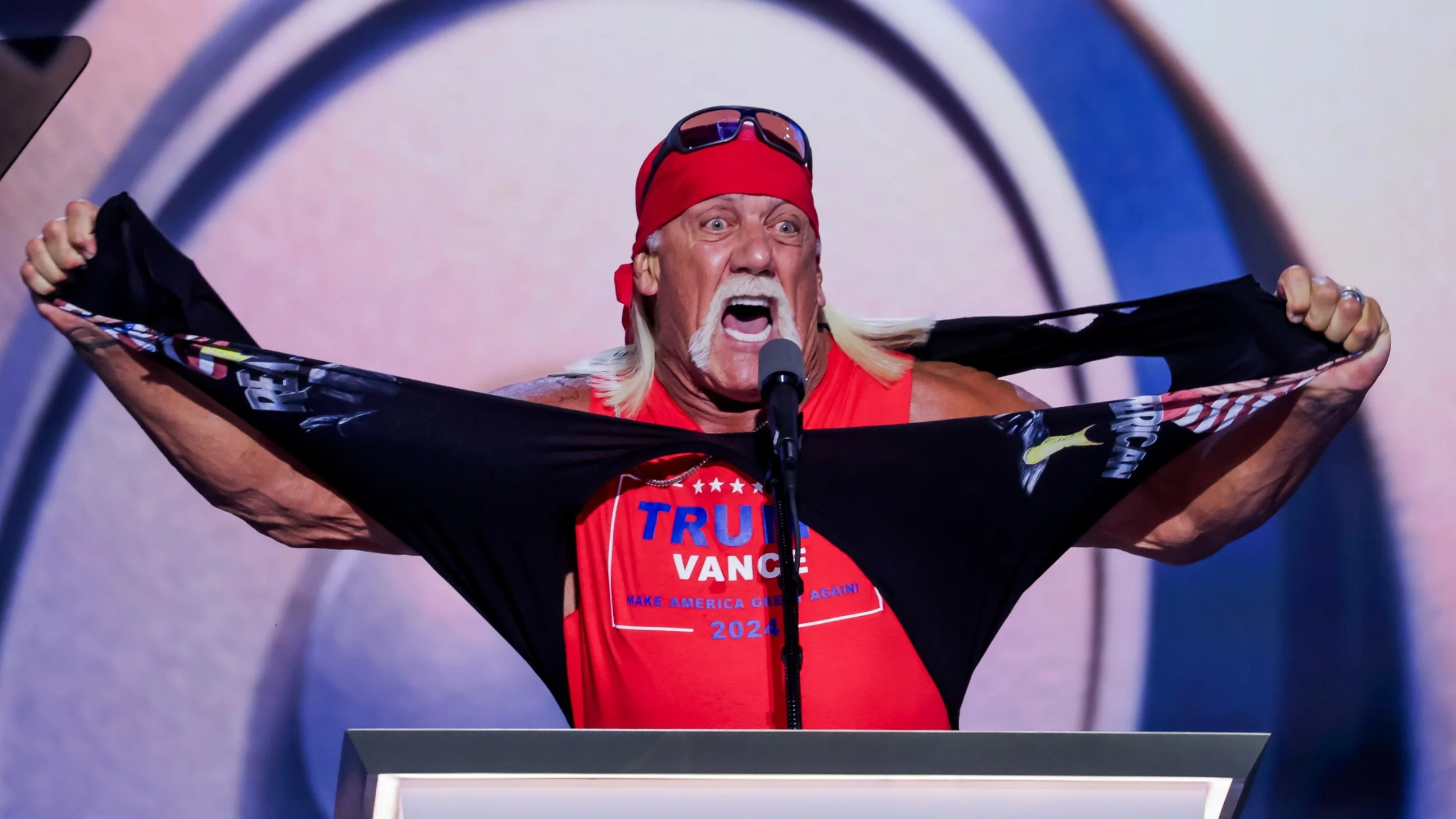 Hulk Hogan podczas konwencji Republikanów