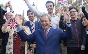 Nigel Farage po ogłoszeniu wyników referendum ws. Brexitu