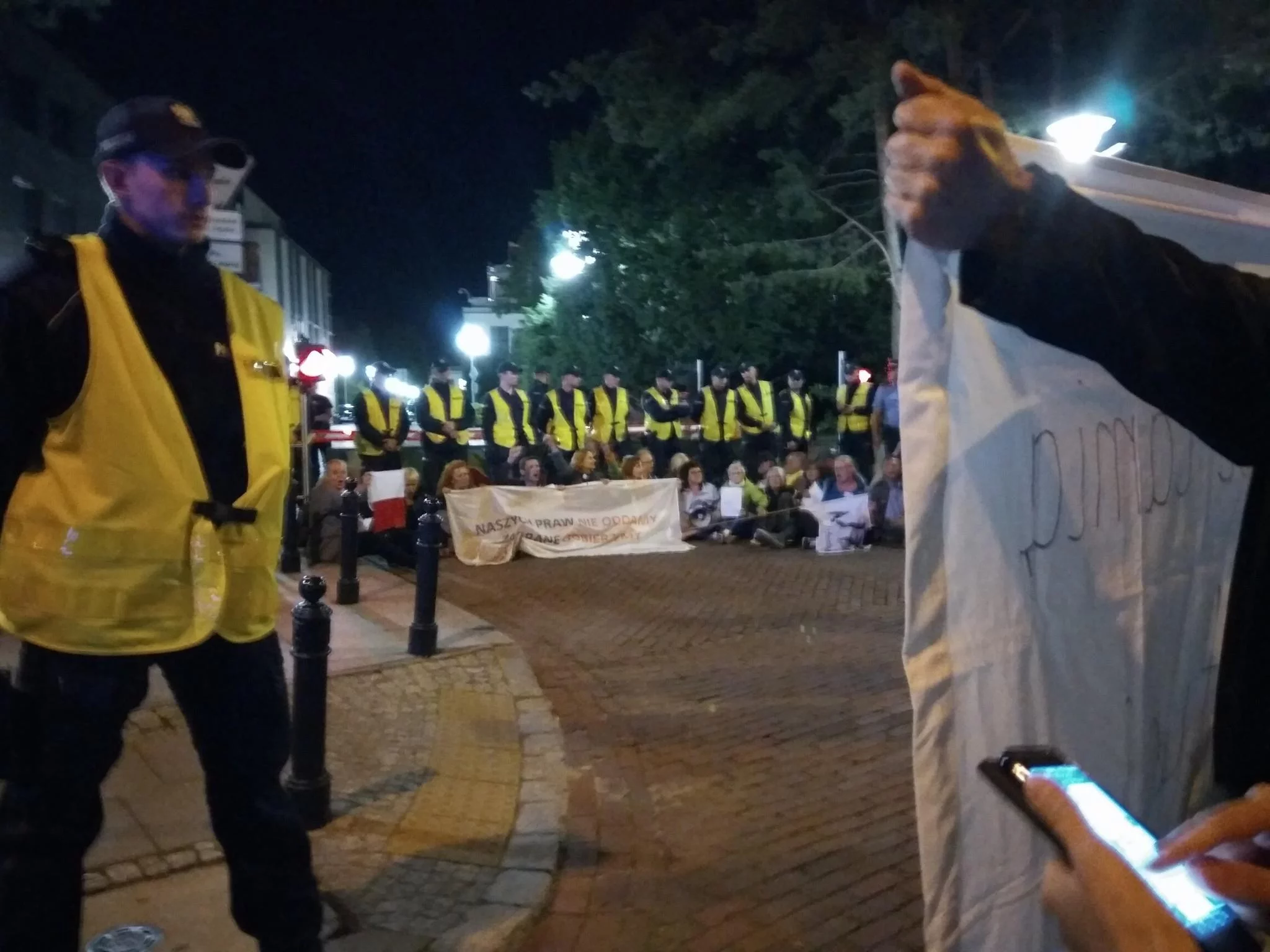 Protest Obywateli RP przed Sejmem 14 lipca