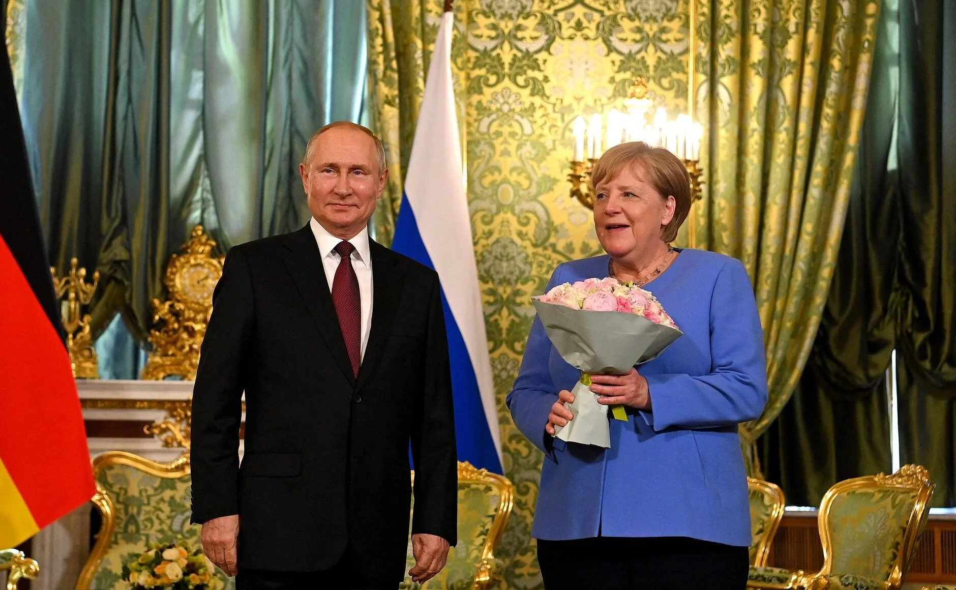 Władimir Putin i Angela Merkel