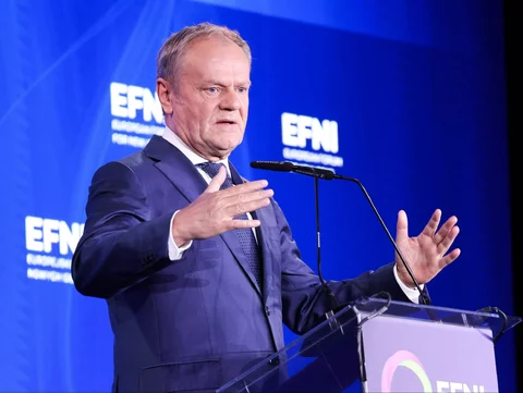 Donald Tusk podczas EFNI