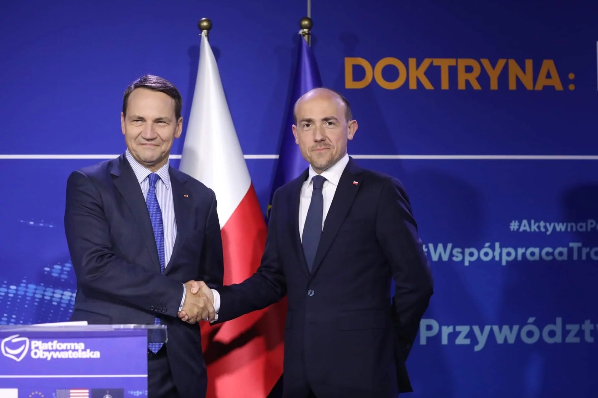 Radosław Sikorski i Borys Budka