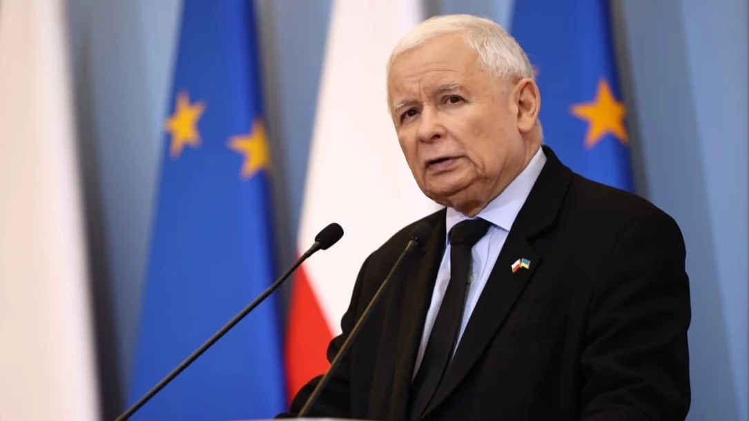 Jarosław Kaczyński na konferencji w Kancelarii Premiera