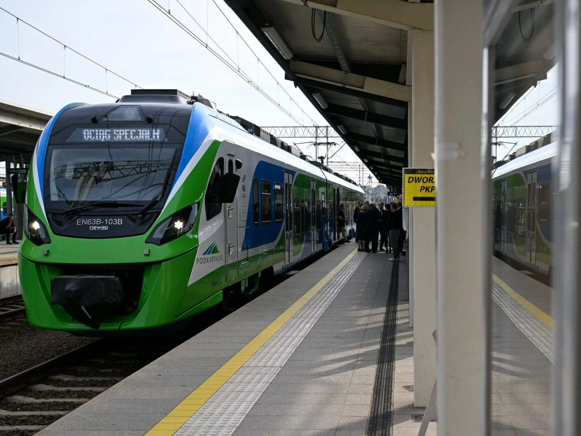 Pociąg na lotnisku Rzeszów-Jasionka