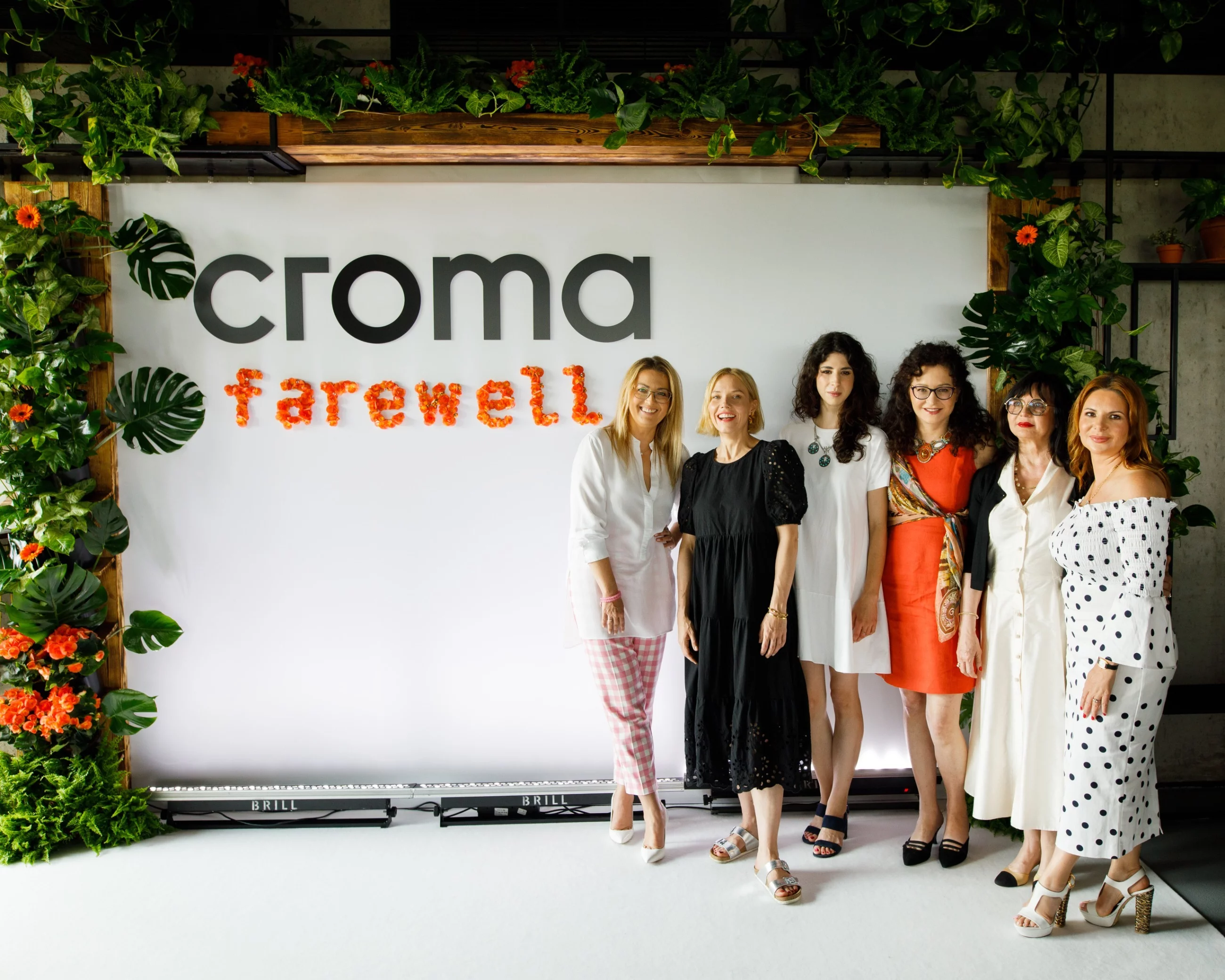 Konferencja FAREWELL™ SKIN PROBLEMS: Kinga Burzyńska, Roma Gąsiorowska, dr Marta Bagłaj-Oleszczuk, dr Małgorzat Bagłaj, prof. Barbara Zegarska, Katarzyna Potocka (Croma))