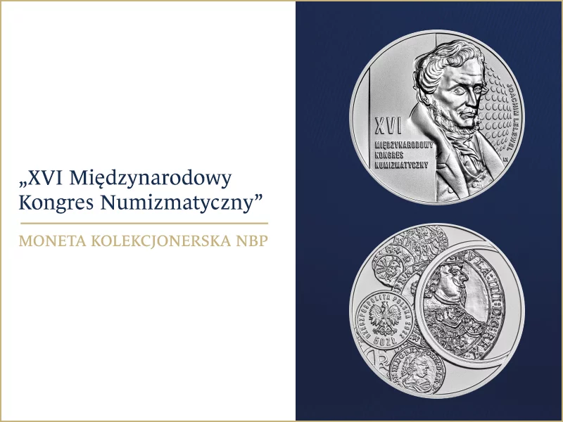Nowa srebrna moneta kolekcjonerska NBP – XVI Międzynarodowy Kongres Numizmatyczny