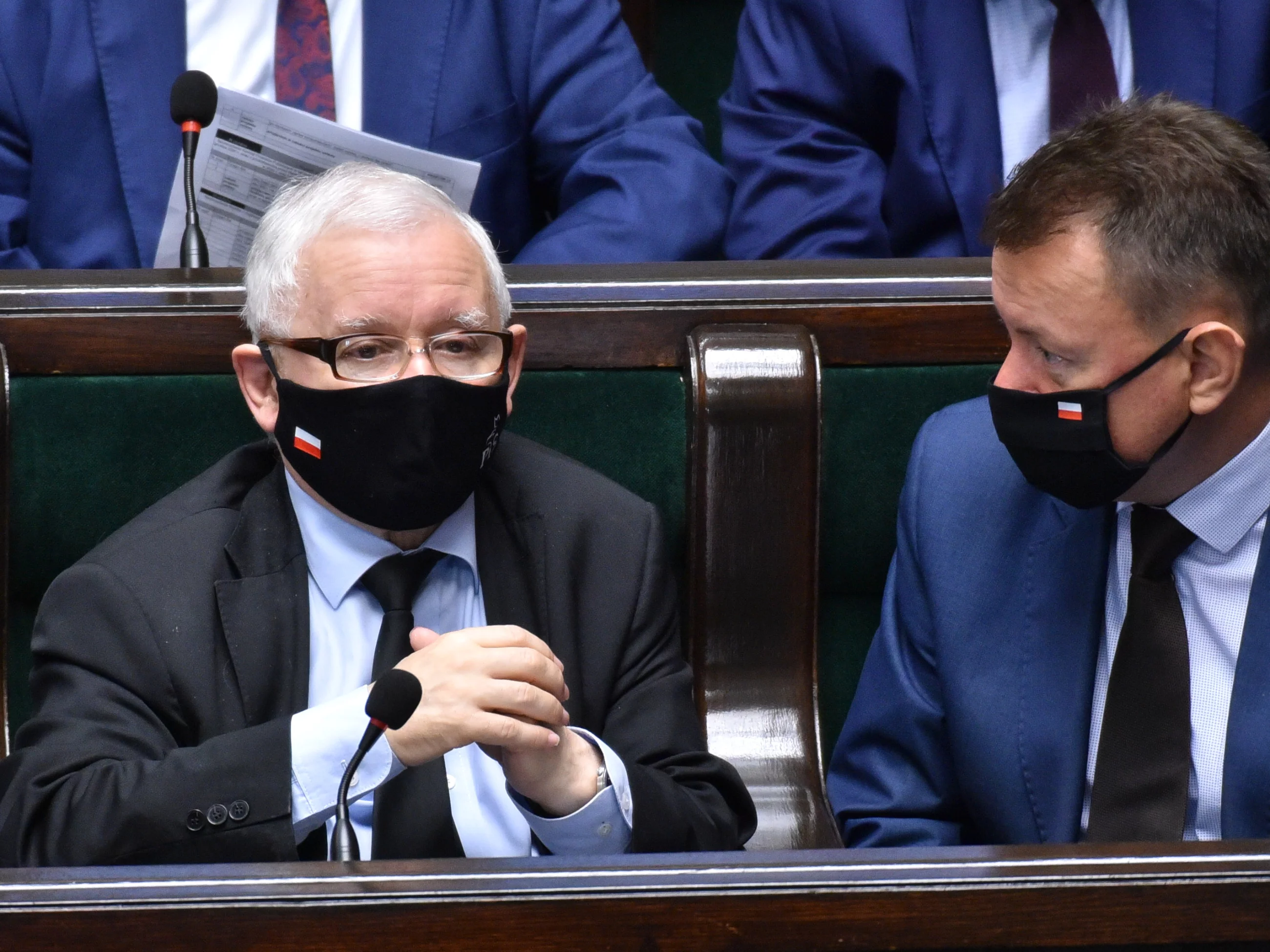 Jarosław Kaczyński i Mariusz Błaszczak