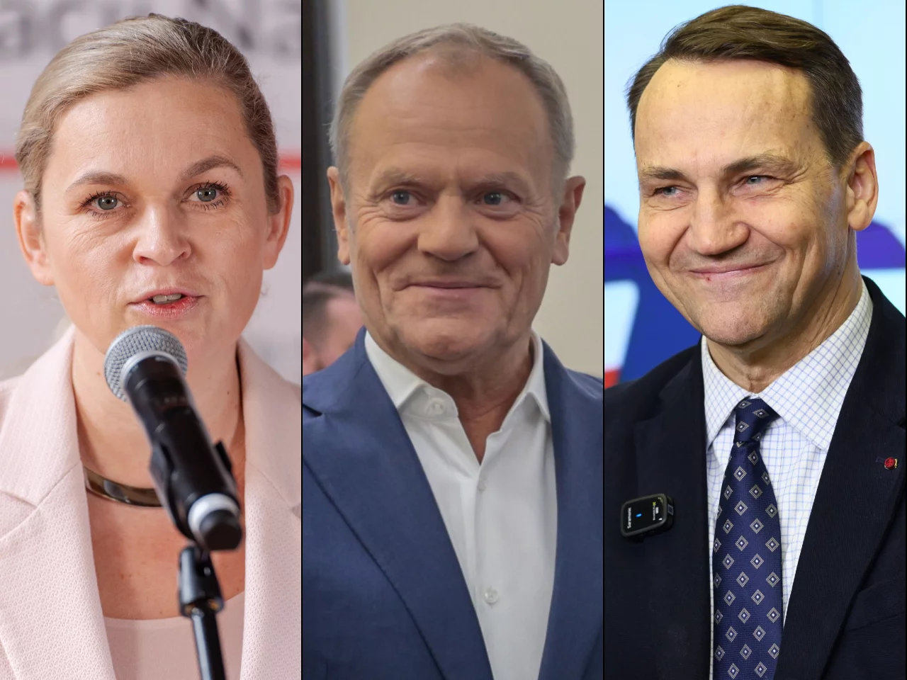 Barbara Nowacka, Donald Tusk, Radosław Sikorski