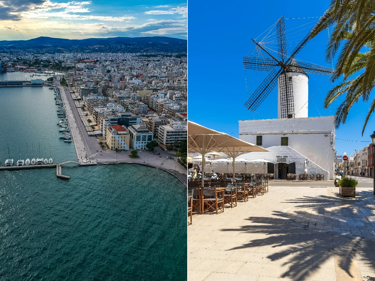 Od lewej: Wolos, Ciutadella de Menorca