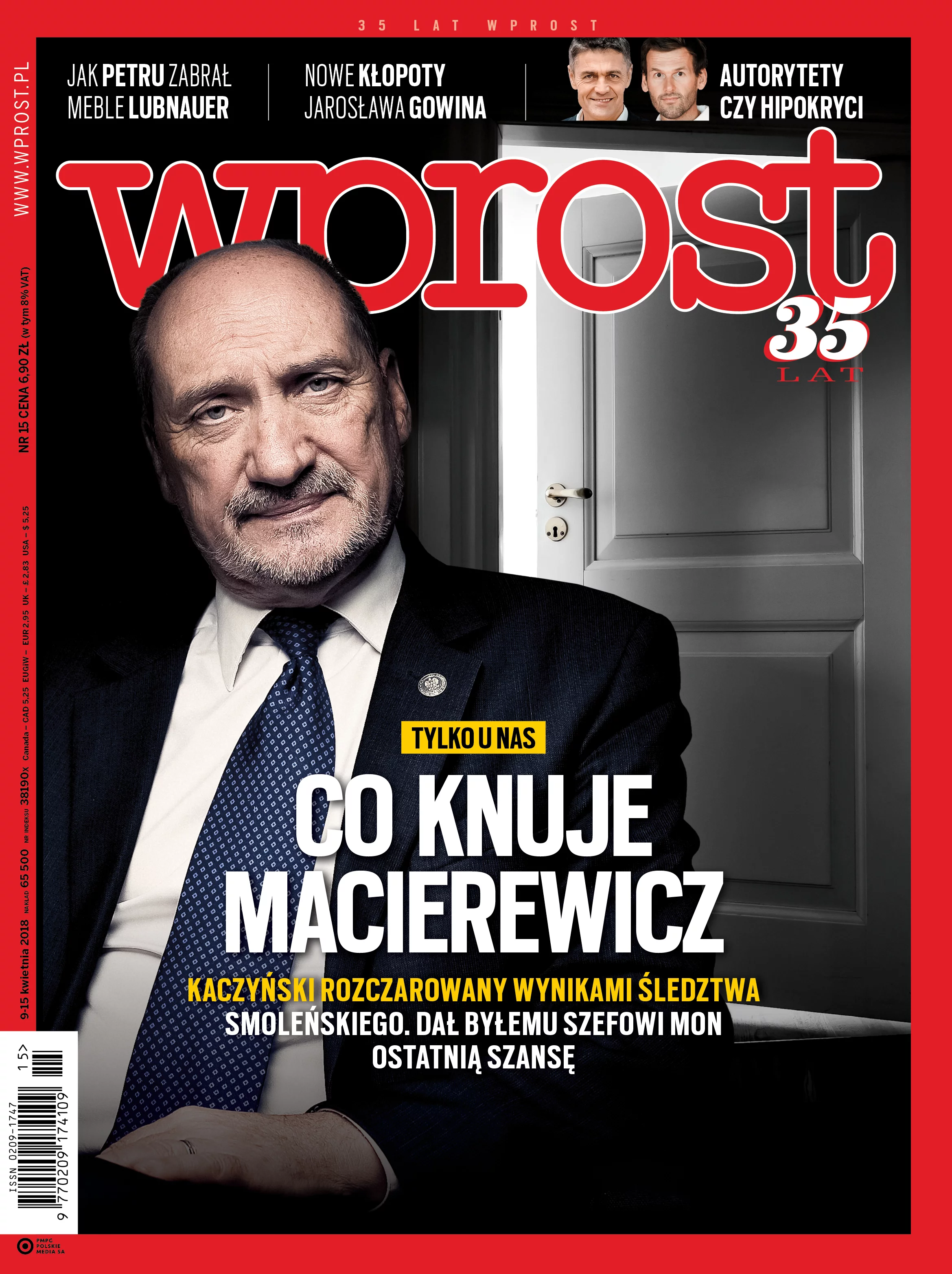 Okładka 15/2018 (1831) WPROST