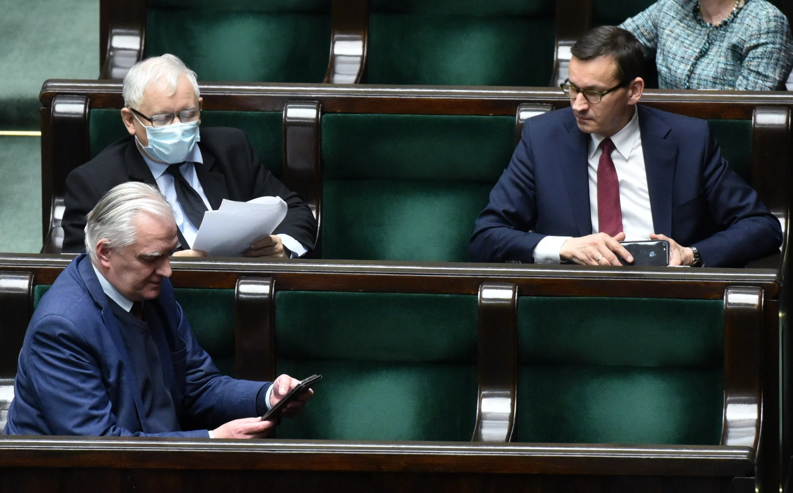 Jarosław Kaczyński, Jarosław Gowin, Mateusz Morawiecki