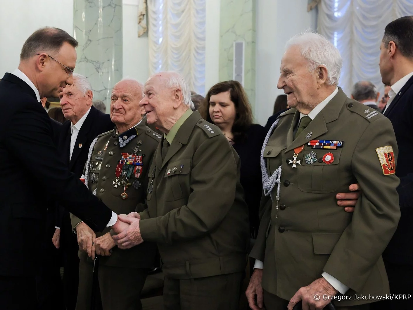 Andrzej Duda z weteranami