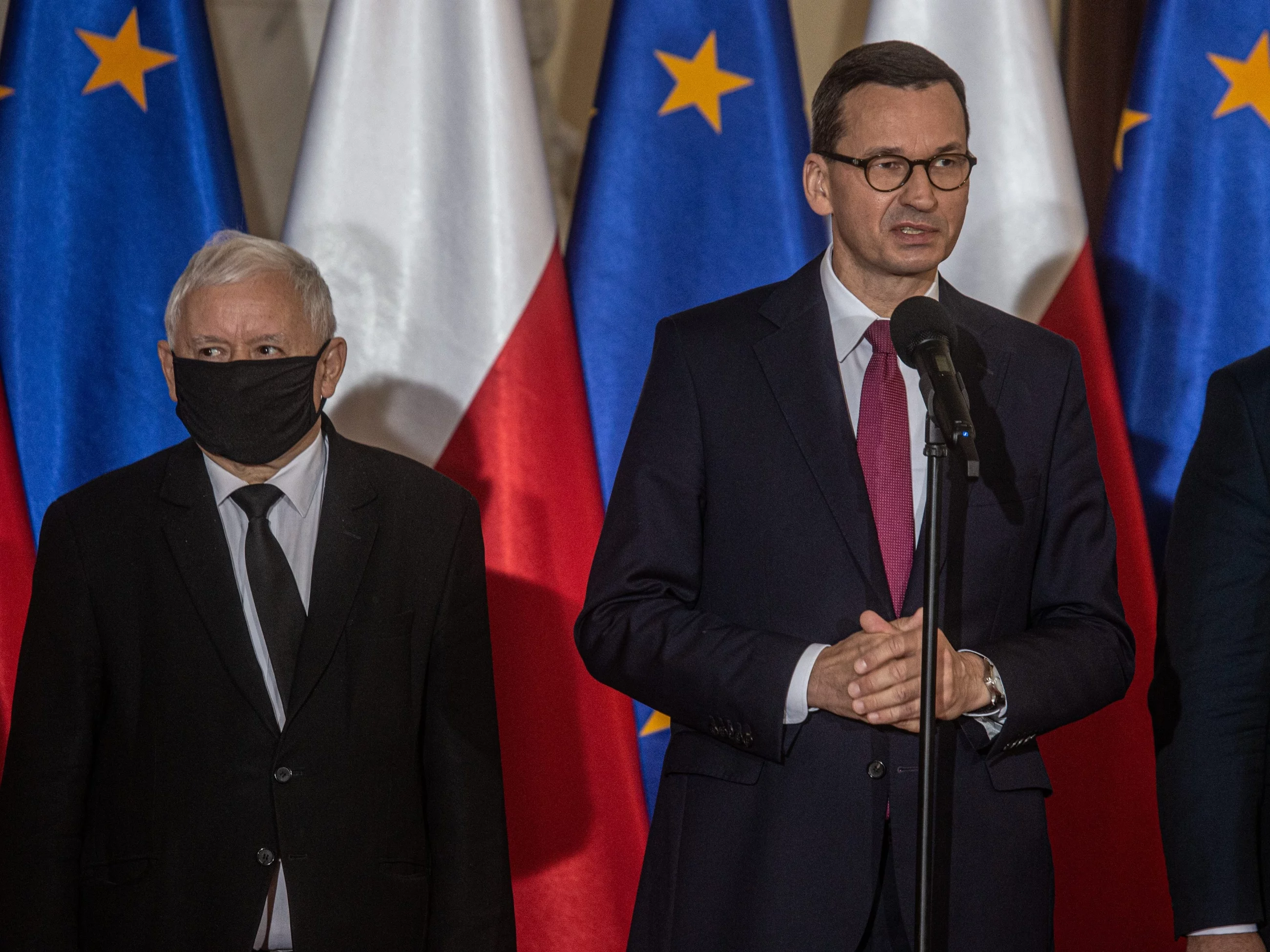 Jarosław Kaczyński i Mateusz Morawiecki