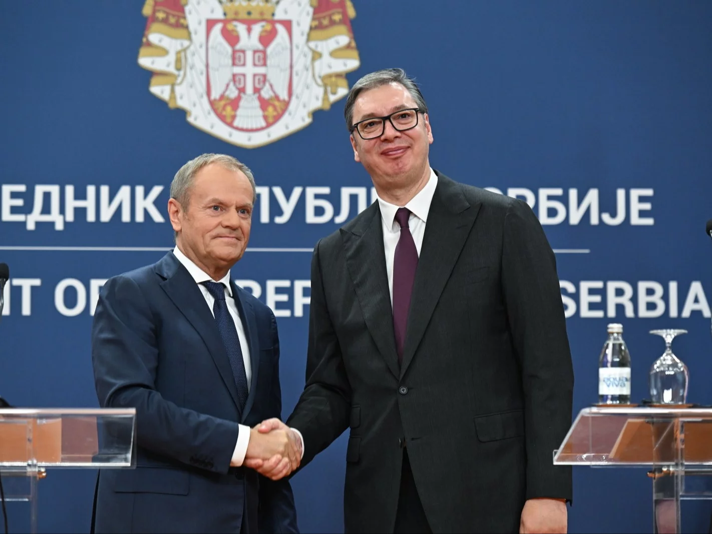 Donald Tusk i Aleksandar Vuczić