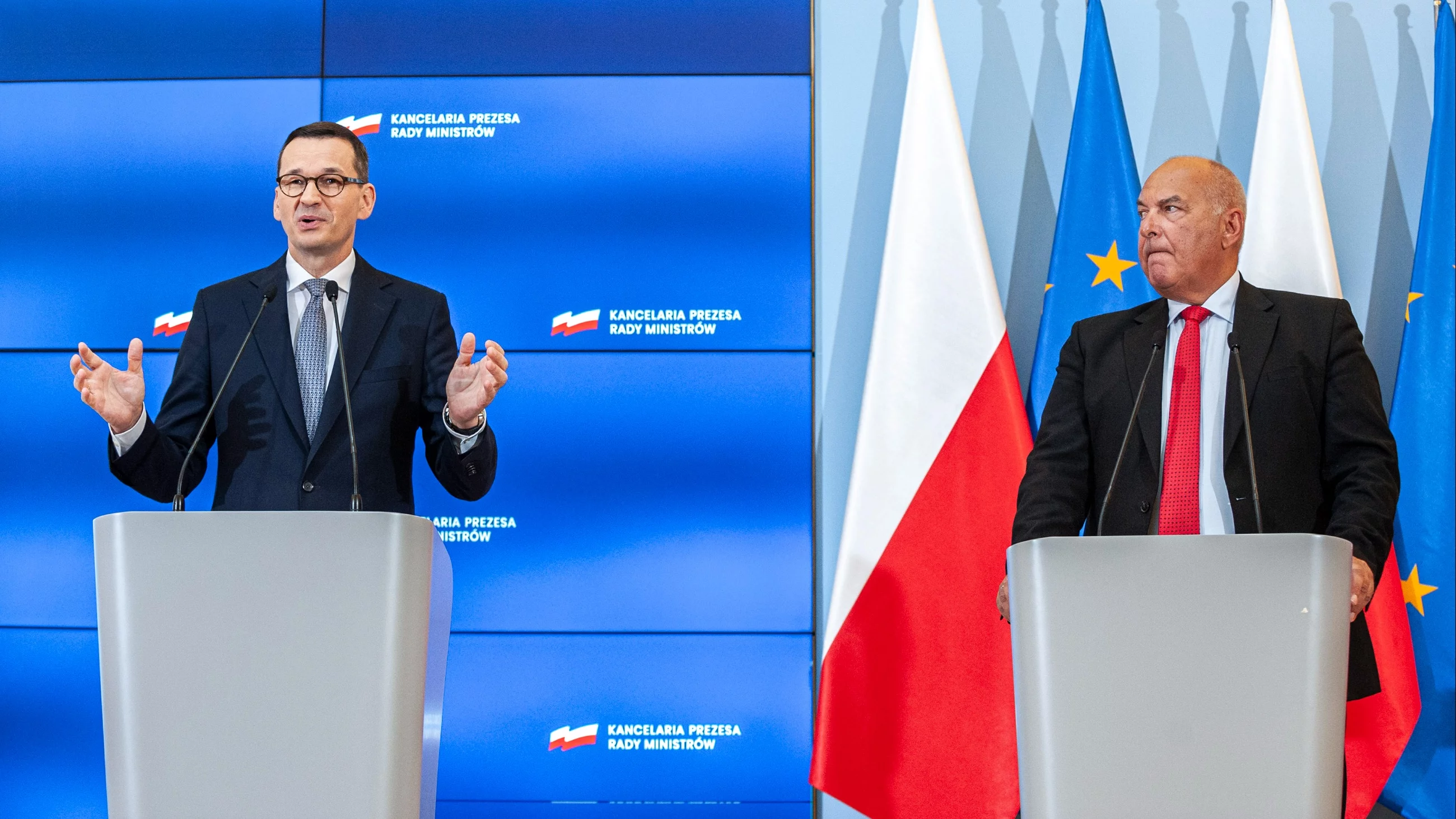 Mateusz Morawiecki i Tadeusz Kościński