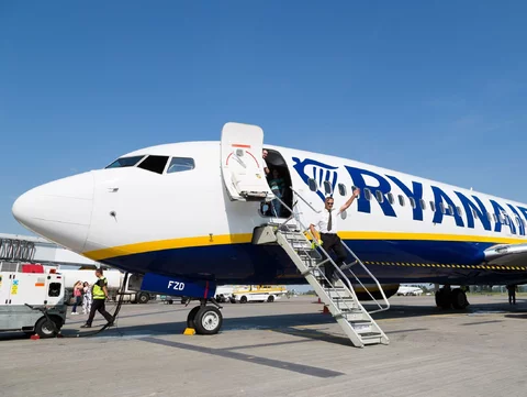 Samolot linii lotniczych Ryanair