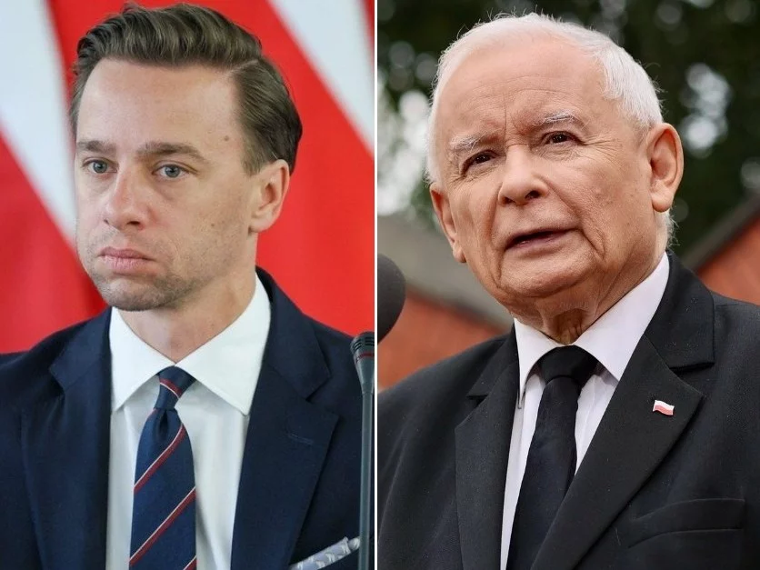 Donald Tusk, Krzysztof Bosak i Jarosław Kaczyński