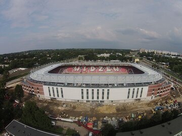 Nowy stadion Widzewa w budowie