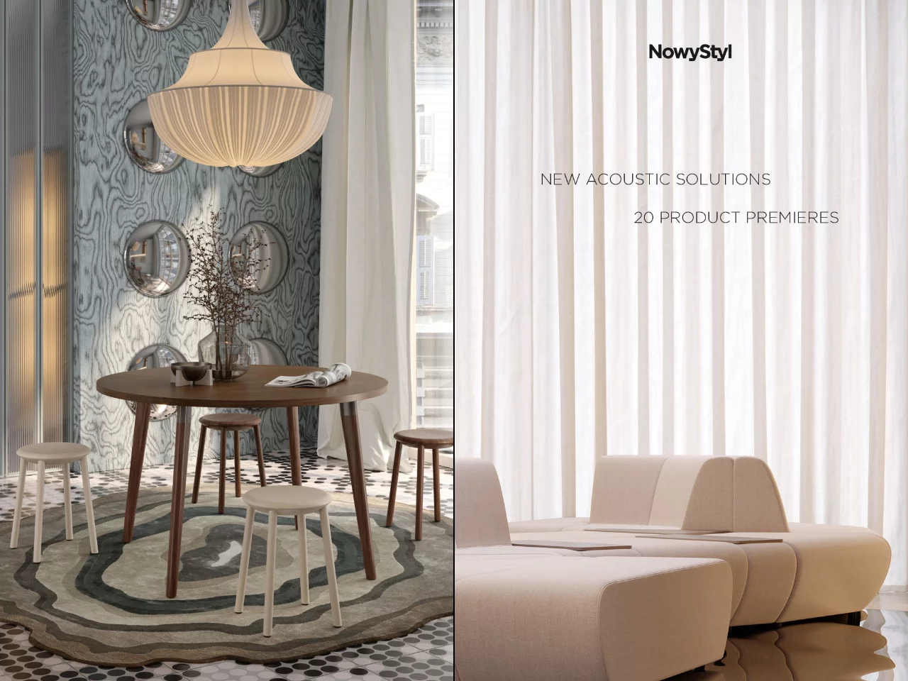Nowy Styl i Kusch+Co zaprezentują na targach ORGATEC 2026 dwadzieścia premier produktowych, w tym kabiny akustyczne, nowe meble biurowe i materiały uwzględniające ponowne wykorzystanie surowców
