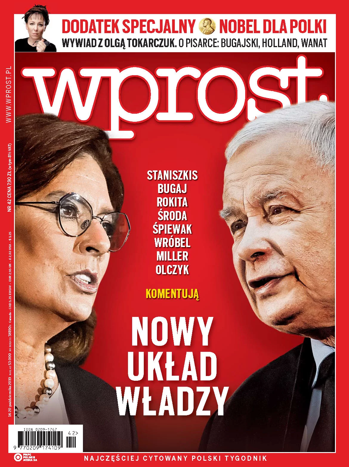 Okładka 42/2019 (1907) WPROST