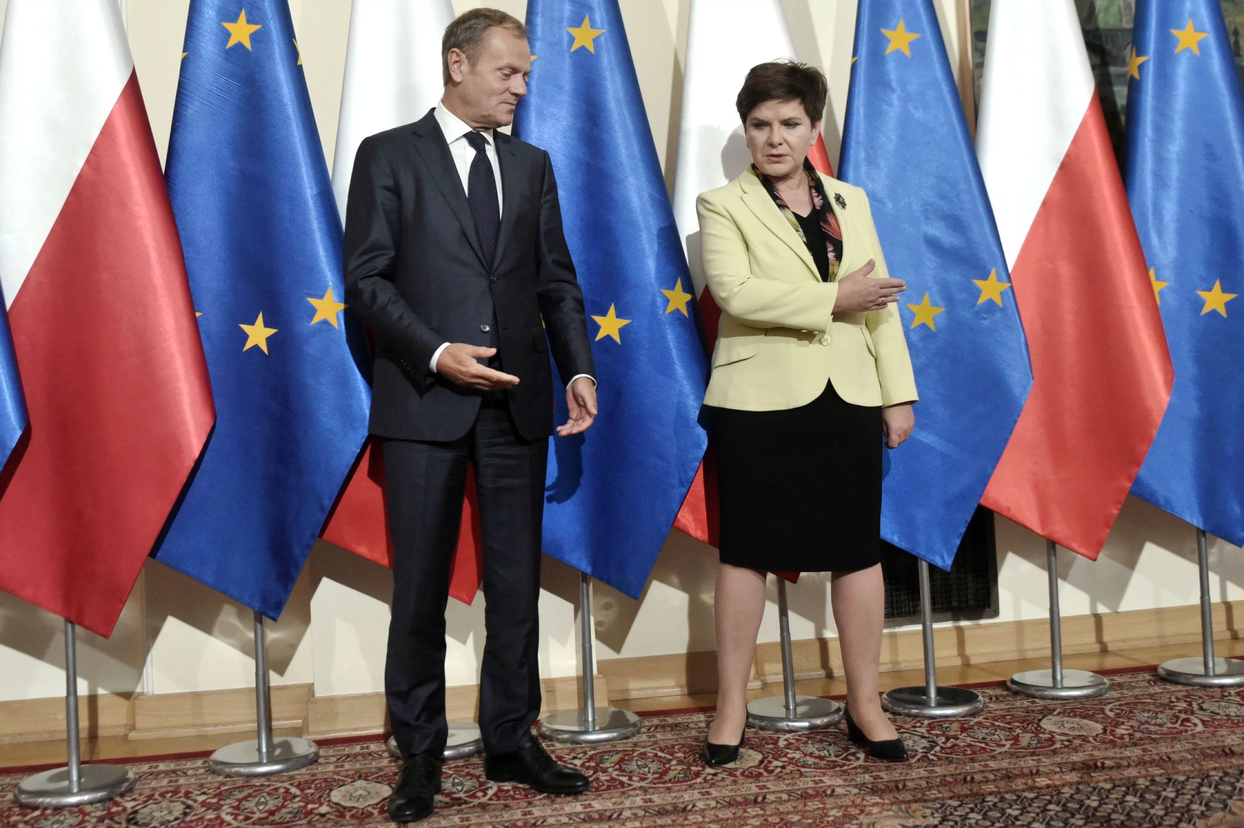 Donald Tusk i Beata Szydło