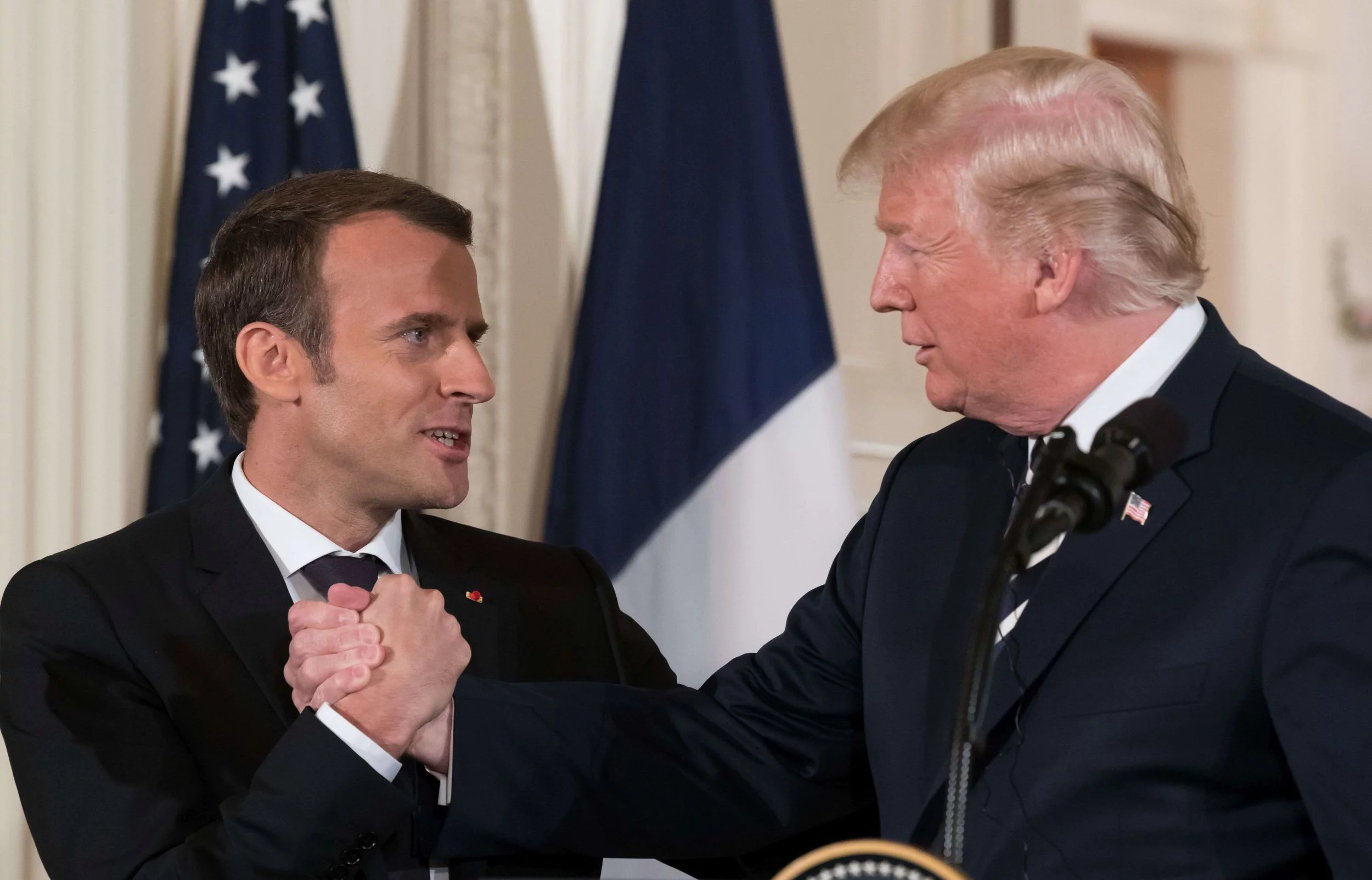 Emmanuel Macron i Donald Trump