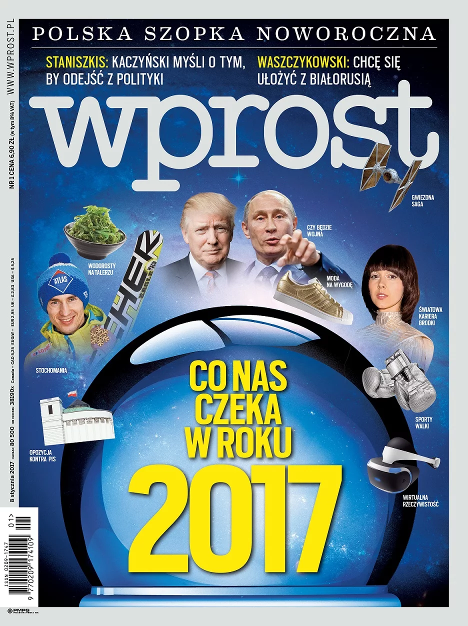 Okładka najnowszego numeru "Wprost"