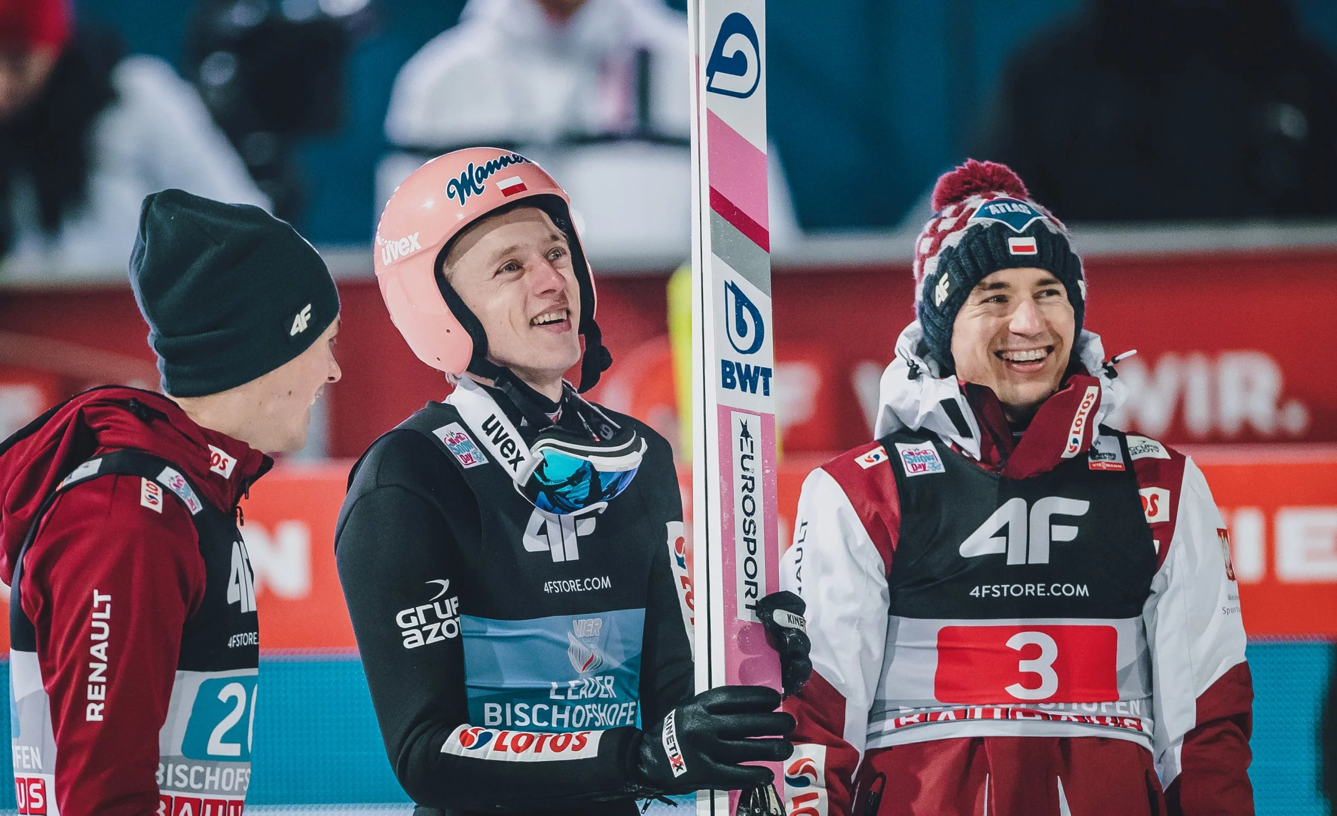 Piotr Żyła, Dawid Kubacki i Kamil Stoch