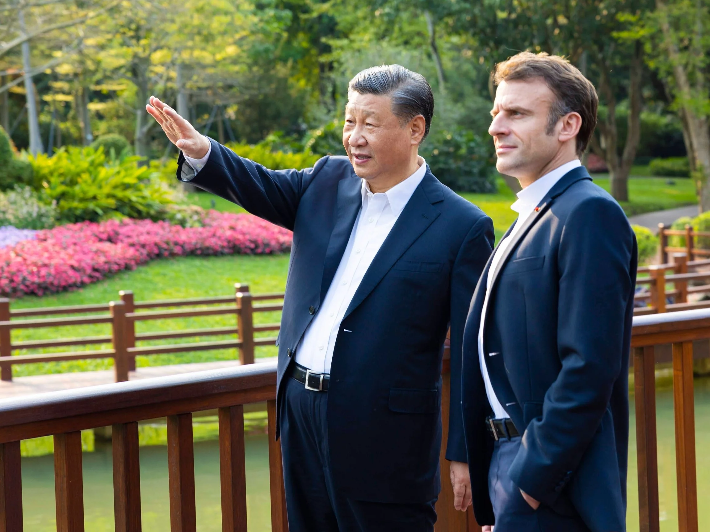 Xi Jinping i Emmanuel Macron