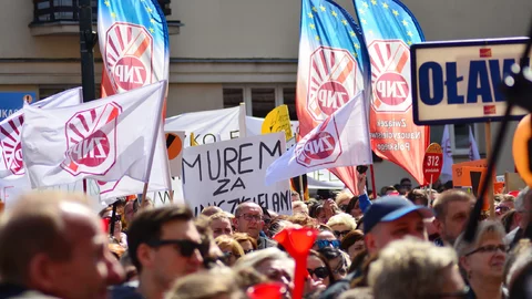 Protest nauczycieli w 2019 r.