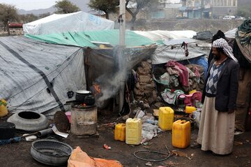 Obóz dla uchodźców w Jemenie