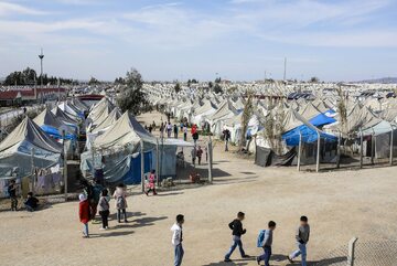 Obóz dla uchodźców w Syrii