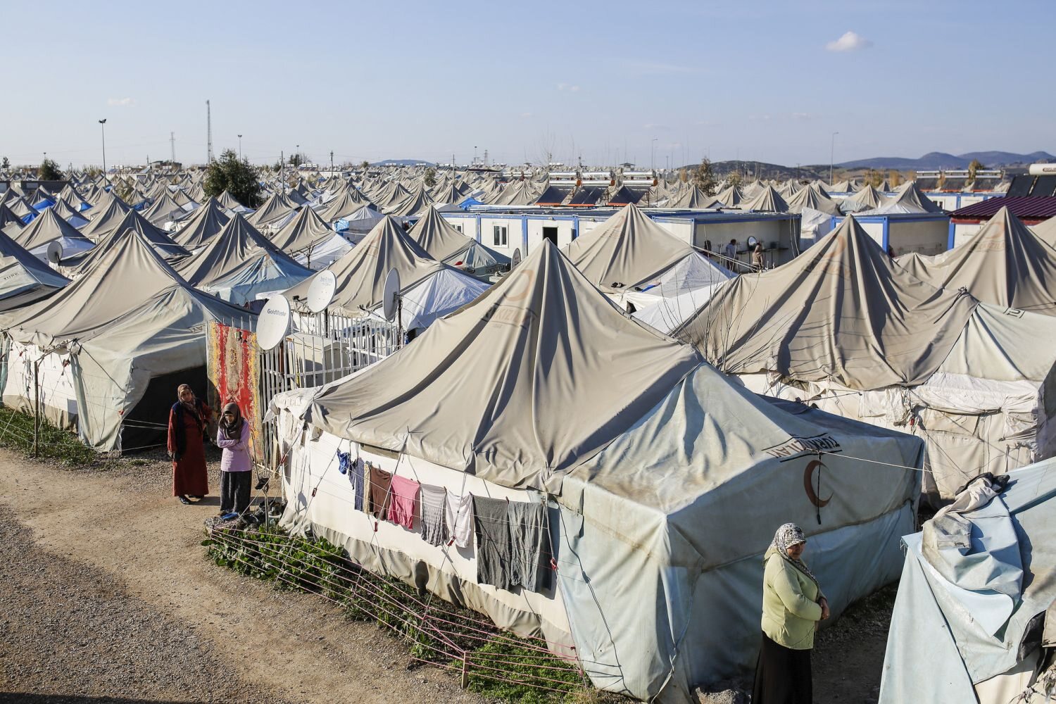 Obóz dla uchodźców w Syrii