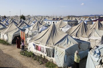 Obóz dla uchodźców w Syrii