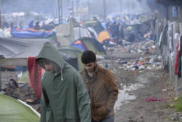 Obóz uchodźców w Grecji