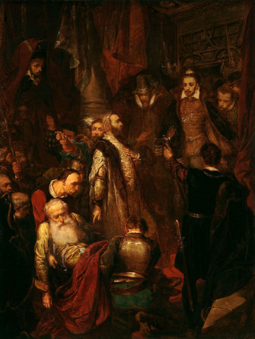 Obraz Jana Matejki Zabicie Wapowskiego w czasie koronacji Henryka Walezego. Sprzedano go za prawie 3,7 mln zł