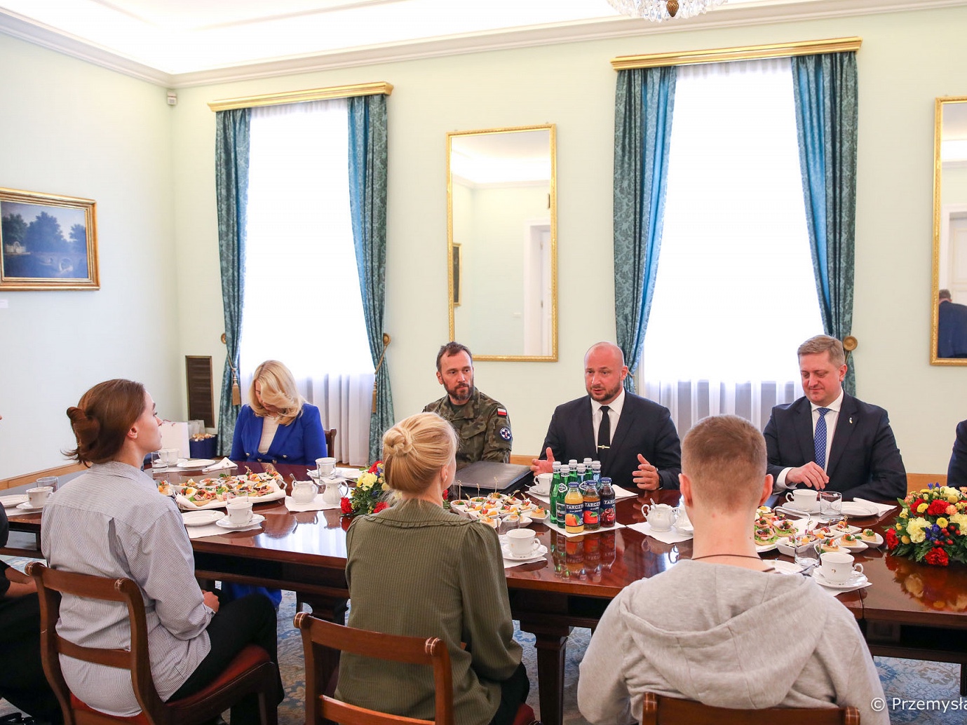 Minister Jacek Siewiera na spotkaniu z delegacją z Ukrainy