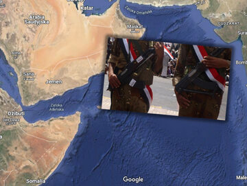 Ocean Indyjski / jemeńscy żołnierze / zdjęcie ilustracyjne