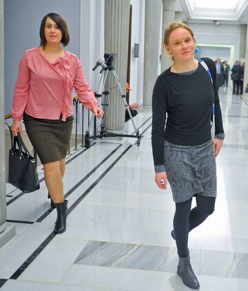 Od lewej: posłanka Anna Siarkowska i Magdalena Błeńska