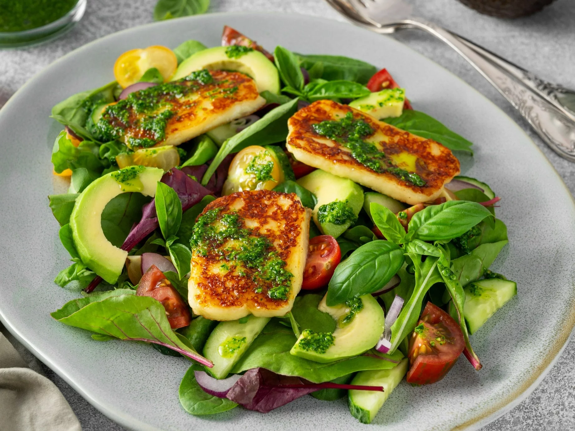 Sałatka z halloumi