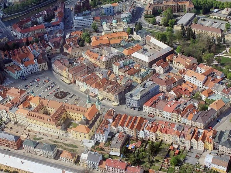 Hradec Kralove z lotu ptaka