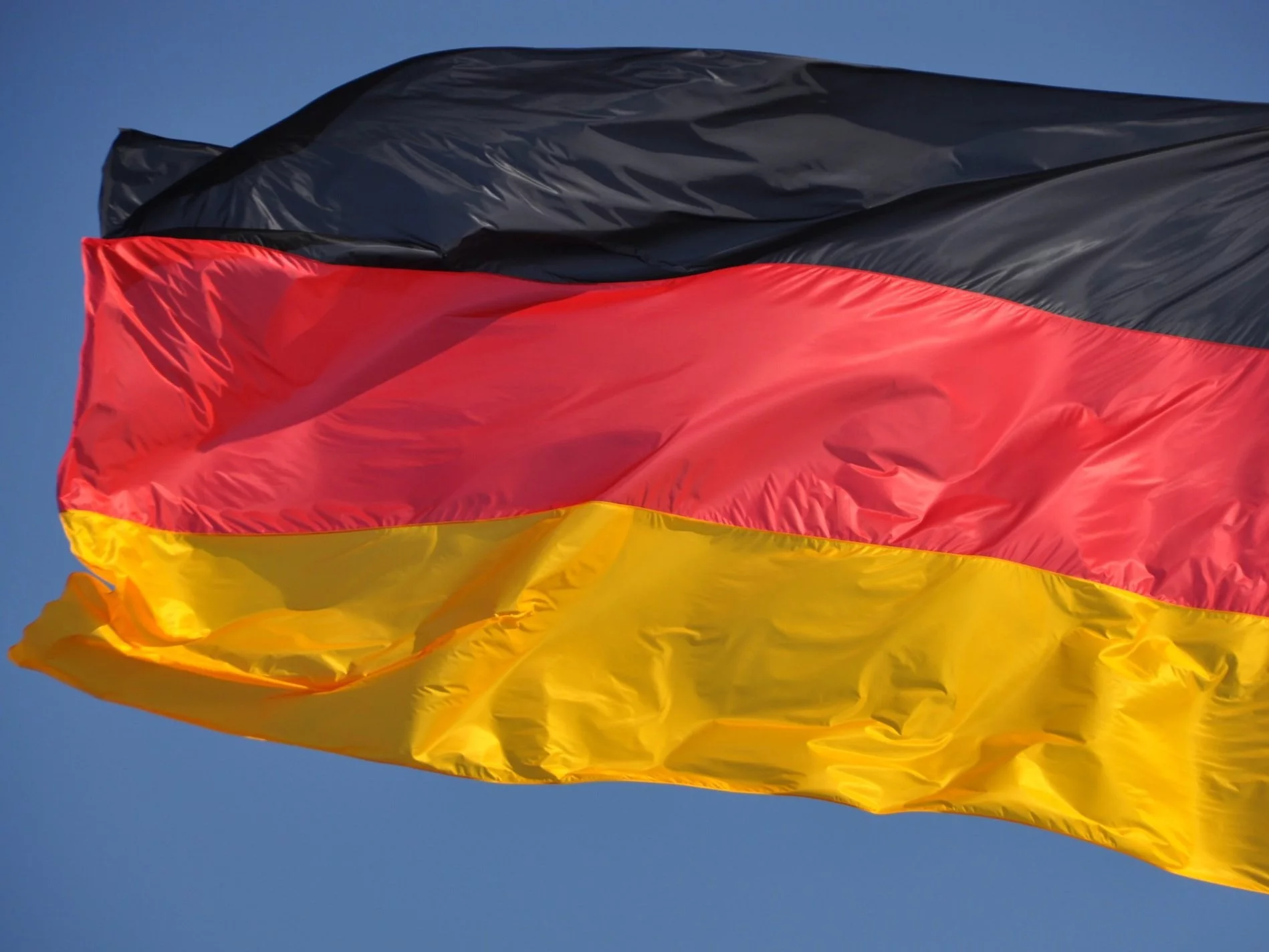 Niemiecka flaga, zdjęcie ilustracyjne