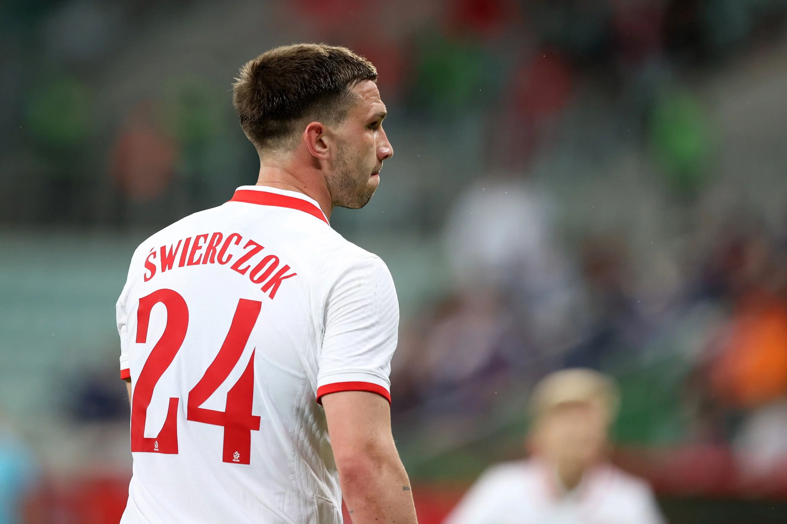 Jakub Świerczok w meczu reprezentacji Polski