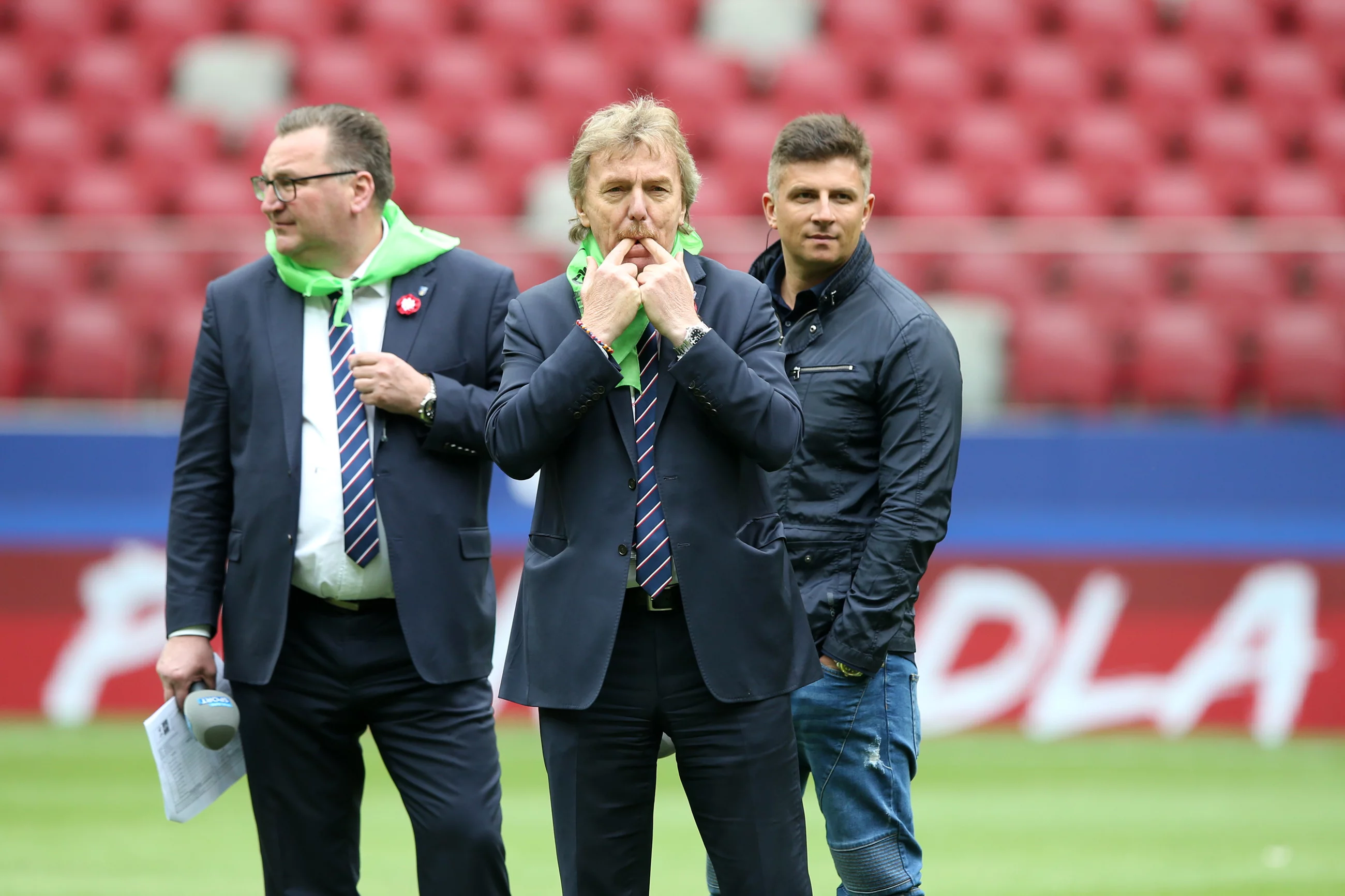 Czesław Michniewicz, Zbigniew Boniek, Mateusz Borek