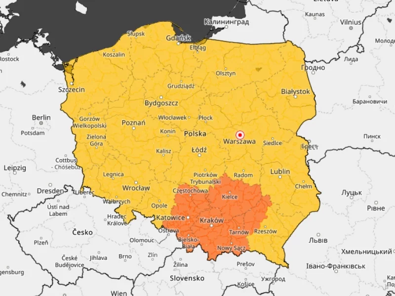 Prognoza zagrożeń meteorologicznych – zawieje/zamiecie śnieżne, intensywne opady śniegu i oblodzenia