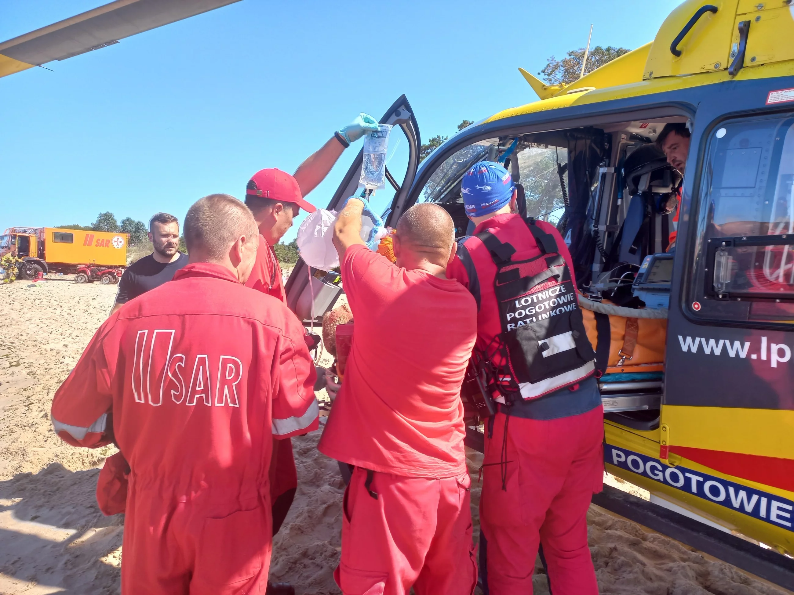 Akcja ratunkowa na niestrzeżonym kąpielisku