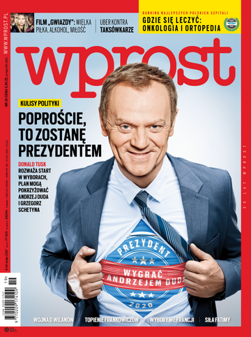 Okładka 19. numeru tygodnika "Wprost"