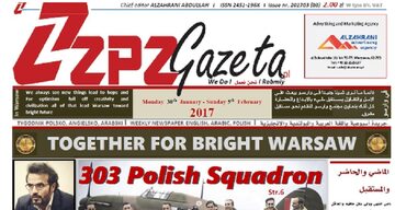 Okładka pierwszego numeru polsko-arabskiego tygodnika