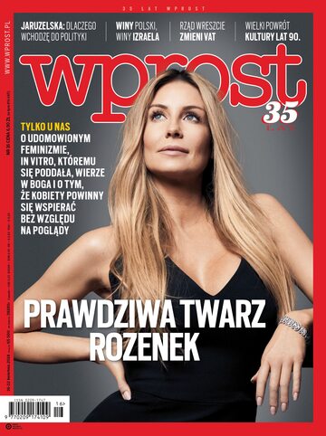 Okładka tygodnika "Wprost" nr 16/2018